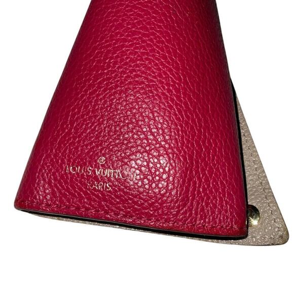 LOUIS VUITTON Key Case Multicles Berlango Cuir Taurillon Pink Leather - Picture 8 of 14